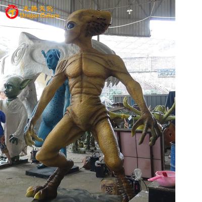 China Party Amusement Park Decorative Animatronic Alien Statue for sale