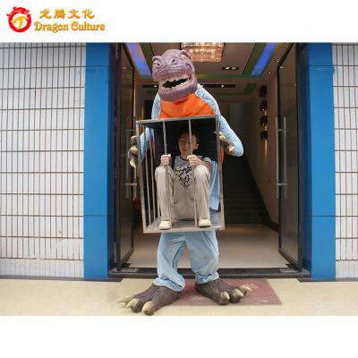 China The Latest High Simulation Theme/Amusement Park Halloween Theme/Mechanical Amusement Park Walking With Dinosaur Costume for sale