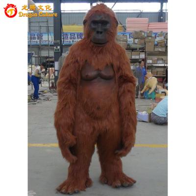 China Custom Animatronic Gorilla Animal Costumes Suit For Theme/Theme/Sale Amusement Park Life Size Amusement Park for sale