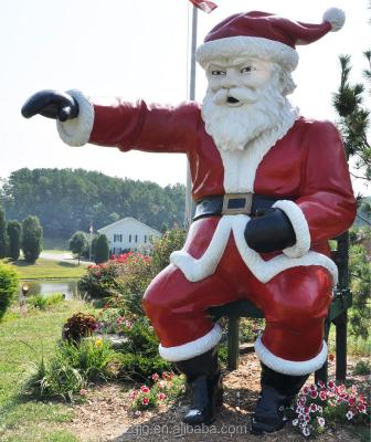 China Height quality metal frame+Fiberglass fiberglass height quality metal frame+Fiberglass festival decor Santa Claus, man and deer etc. of snow for sale