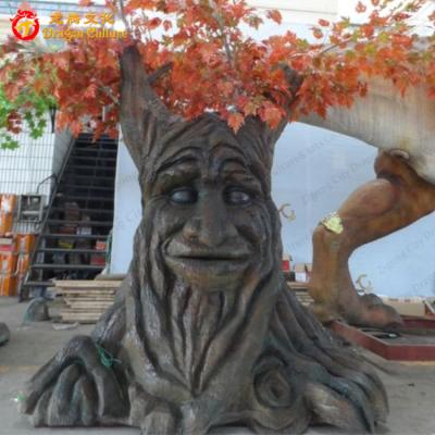 China Handmade Event Rubber Mall Face Silicon Tree Speaking Figure for sale