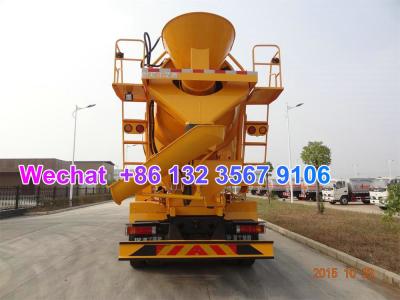 China LHD & RHD 6x4 Tri-Ring 375HP 8--12CBM concrete cement mixer truck for Colombia for sale