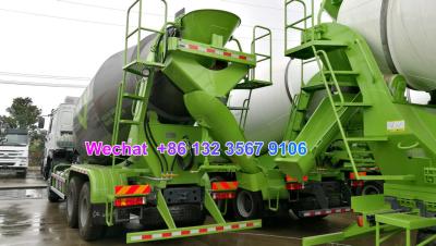 China LHD & RHD 6x4 Tri-Ring 375HP 8--12CBM concrete cement mixer truck for Sri Lanka for sale