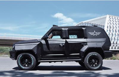 China 4x4 Euro V  Baolong BJ80 Bullet-Proof Car,4x4 Light Armored Car for Colombia for sale