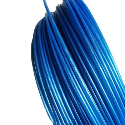 China Wholesale High Tensile 1*19 7*7 3.0mm Steel Wire 2mm 1.8mm 1.5mm PVC/PP/PA/TPU Coated Galvanized Steel Wire Rope Cable for sale