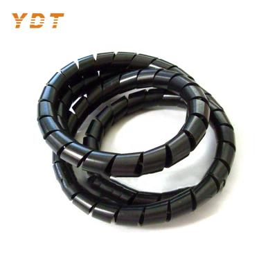 China Cable and Wire Black Cable Wrap Cable Sleeves Wrapping Hose Spiral Wrap for sale