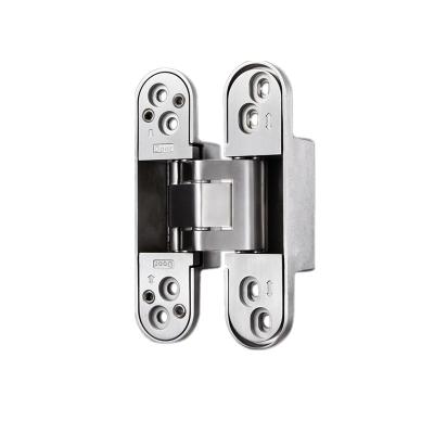 China 304 Stainless Steel Hinges Modern Adjustable 200kg 2D Bearing Copper Door Hinge Hidden Opening Angle 180 Degree for sale