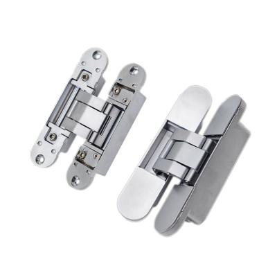 China Naigao Contemporary Hardware 3D Hinge 60KG 140*30MM Heavy Duty Concealed Concealed Aluminum Frame Door Hinge Opening Degree 180 for sale