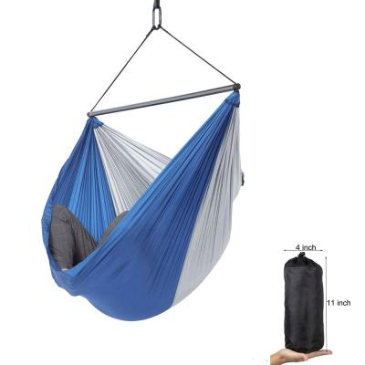 China Durable Outdoor Portable Safety Nylon Parachute Double Person Patio Swing Hammock Hanging Chair for sale