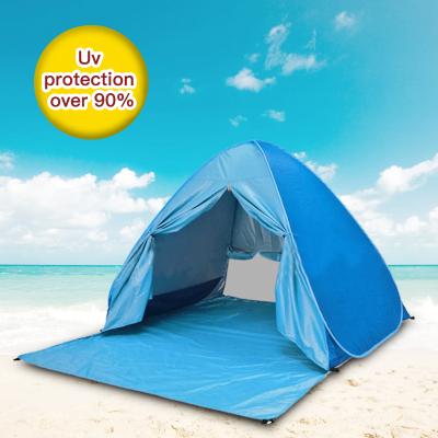 China Sunshade and sunscreen construction quick-opening folding curtain freestanding beach tent Anti-UV for sale