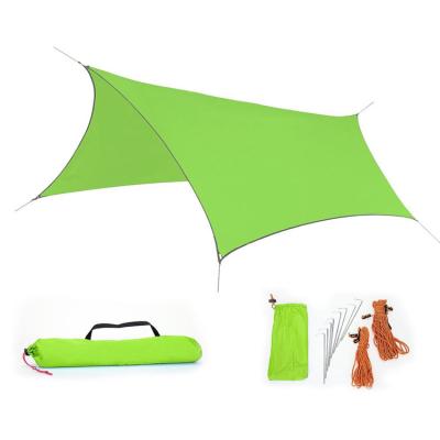 China Camping Equipment Winter Sunshade Shelter Camping Hammock Tent Tarp Waterproof Rain Fly for sale