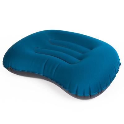 China Inflatable Anti-snore Anti Snore Square Sleeping Air Travel Pillow for sale