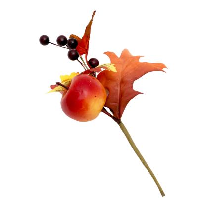 China Decorative Plant Fruit Hand Made Picks For Autumn Holiday Fall Festival Artificial Foam Home Harvest Berry Bunch Apple Grape Decor for sale