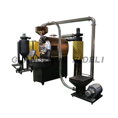 China Commercial Industrial Double Wall Drum Coffee Roasting Equipment Manual / 6kg 12kg Automatic Coffee Burner for sale