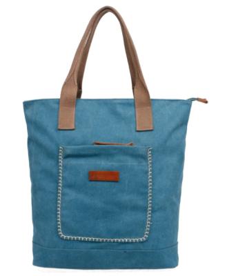 China Latest Fashion Handled Custom Women Cotton Canvas Tote Bag for sale