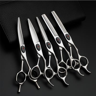 China Professional 6 Inch HAIR Barber Beauty Room Silver Hair Dressing Scissors Professional Barber Scissors Set for sale