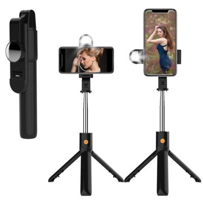 China Digital Camera Led Fill Light BT Selfie Stick With Tripod Stand K10s For Live Broadcast Photo Shoot Fill Light for sale