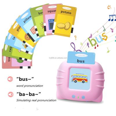 China English Word Teaching Machine High Quality Educational Early Years Enlightenment with 112pcs Card for Childhood Education Toy for sale