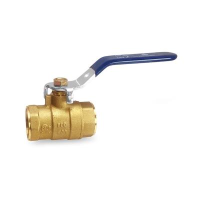 China General NPT 3/8 Inch METEC 600 SI Forging Brass Ball Valve With Iron Blue Lever Handle for sale