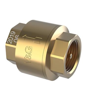 China General Brass Vertical One Way Spring Core 1/2in-2in Check Valve Wholesale Price Check Valve for sale