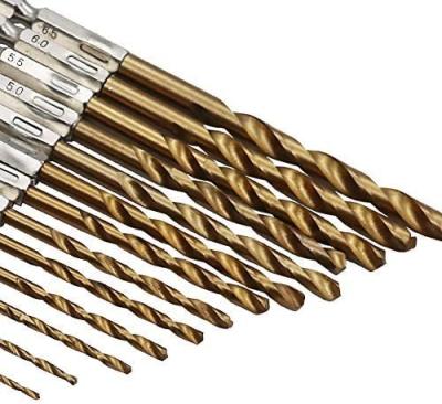 China M35 China Supplier Full or Half Molten Finished HSS Torsion Ground Bright Drill Bits For Aluminum for sale