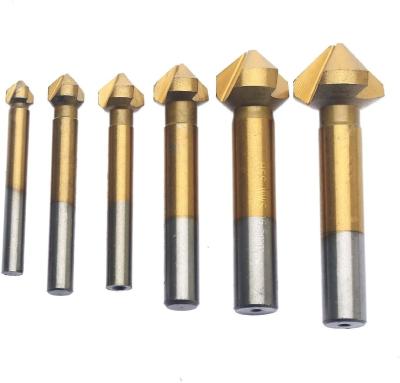 China Aluminum Titanium HSS Chamfer Chamfer Sheet Cutter Drill Bit End Mill Chamfering Cutter for sale