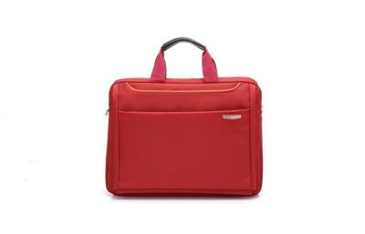 China Light weight red shockproof 14 '' nylon laptop bag easy to carry for sale