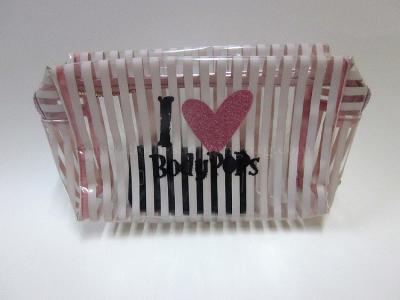 China Customized transparent travel cosmetic bag with zipper for ladies / girl for sale