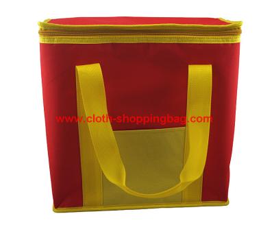 China Eco - friendly zippered polyester fabric travel cooler bag for beach for sale