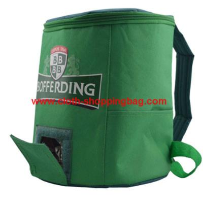 China Eco - friendly Cylindrical polyester insulated travel cooler bag for picnic for sale