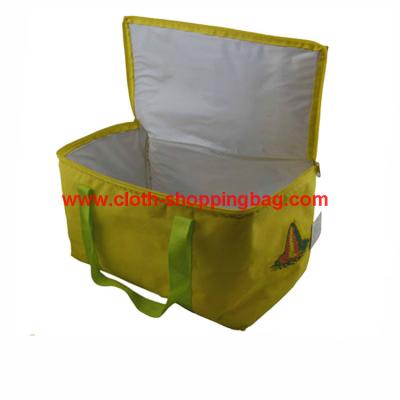 China Durable yellow built lunch bag insulated lunch box for commercial promotion for sale