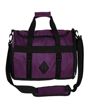 China Customized gym duffel nylon shoulder satchel bags with large main compartment for sale