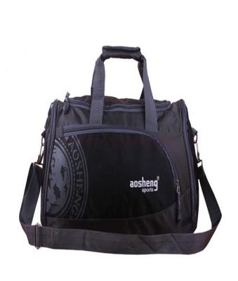 China Promotional black Nylon shoulder waterproof sports gym bag / Handbag customized for sale