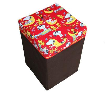 China Silk screen printing square storage box bag houseware chair for books / shoes for sale