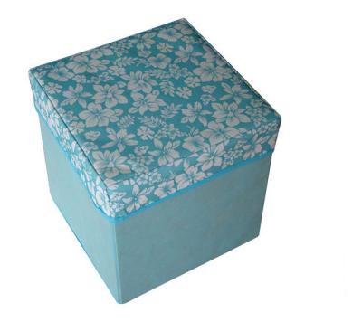 China Customized blue eco - friendly storage box bag foldable chair for colleting stuff for sale