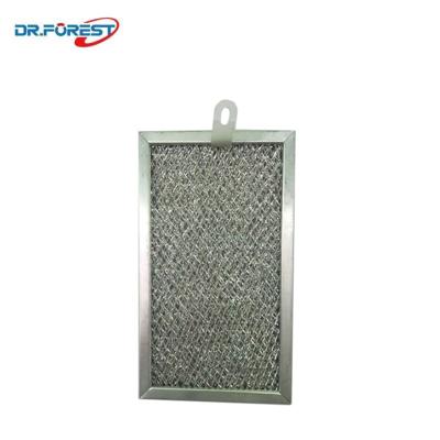 China Hotel Customization Size Grease Filter Kitchen Hood Aluminum Foil Microwave Filter for sale