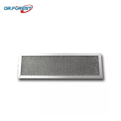 China Hotel Filter Cooker Hood Part Microwave Oven Range Hood Metal Aluminum Mesh Filter 129*194*2.4mm for sale