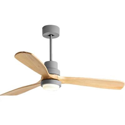 China China Wholesale Solid Wooden Blade Mute Decorative Ceiling Fan for sale