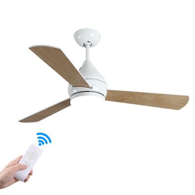 China With 52inch Living Room Light Decoration Morden AC Motor Remote Control Plywood 3 Blades Led Ceiling Fan for sale