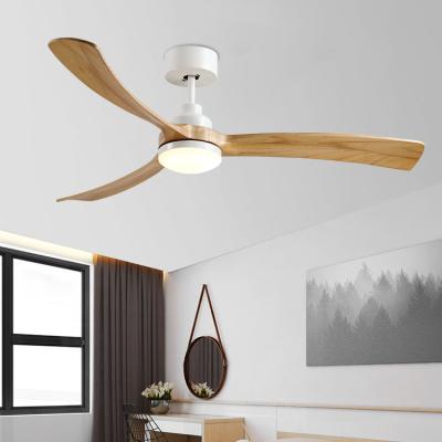 China Wholesale Price Modern DC 52inch Remote Control Motor Solid Wood Led Ceiling Fan With Lighting for sale