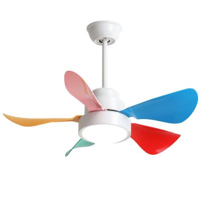 China Modern 32 Inch Ceiling Fan Lamp Modern DC Motor Living Room Bedroom With Remote Control Decorative Ceiling Fan With Light for sale