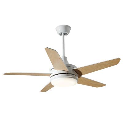 China Mute 24W Led 5 Blade Full Copper Wire Mute Motor AC Ceiling Fan With Light for sale