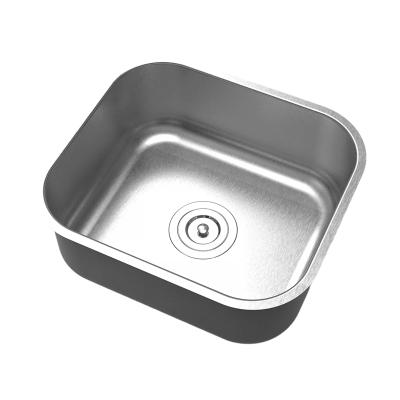 China Without Faucet Kitchen 304 Stainless Steel Sink Industrial Kitchen Sink for sale