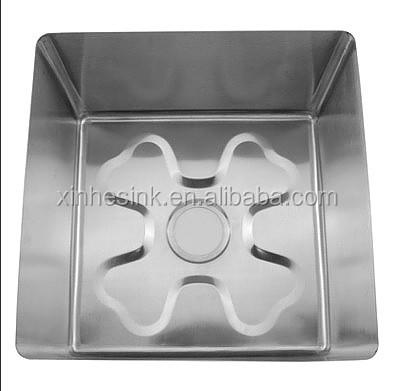 China Without Faucet Customized SS 304 Stainless Steel Commerical Handmade Kitchen Cupboard Sink Bowl For Stainless Steel Worktable for sale