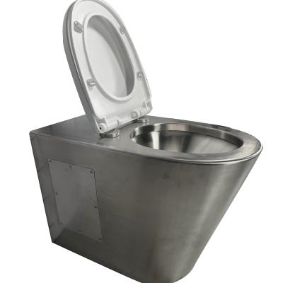 China Sensor Urinal Stainless Steel ADA Floor Mounted Toilet Urinal Easy To Drain Without Blockage for sale