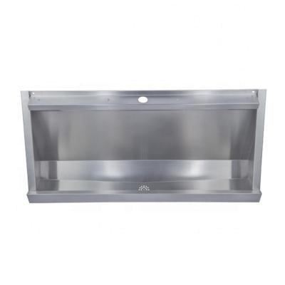 China Customized Public Brushed Urinal, Wall Mounted Wall Hung Sink Sus 304, Industrial Urinal Stainless Steel 304 Stainless Steel Q150X24X51 for sale