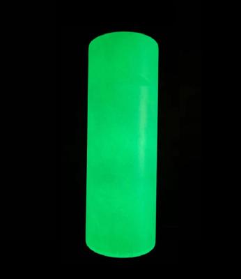 China New Arrival 600ml 20oz Sustainable Lean Straight Tumbler Glow In The Dark Fluorescent Cups Vacuum Insulated for sale