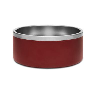 China Stainless Steel Double Dog Bowl Pet Conductive Wall Anti Slip Cat Water Bowl Vacuum Insulated for sale