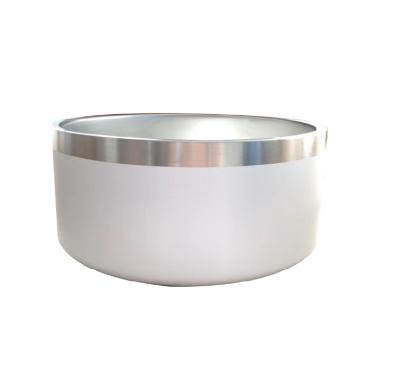 China Best Seller Stainles Steel 304 Pet Bowl Sustainable Wall Insulated Double Food Water Dish For Dogs And Cats for sale