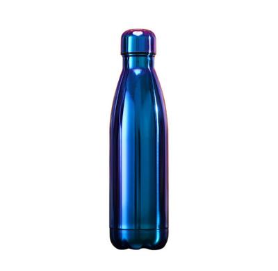 China Bestselling Wholesale 500ml cola shape vacuum flask viable UV paint bottle,cola vacuum bottle,gym bottle for sale